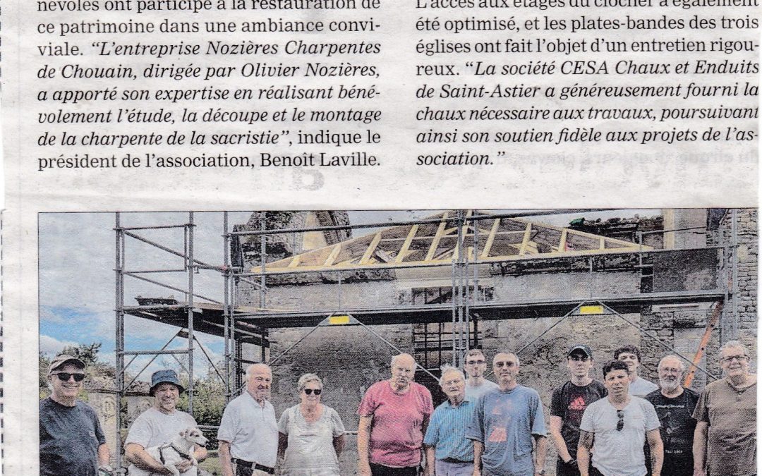 Bénévoles et artisans unis pour restaurer l’église